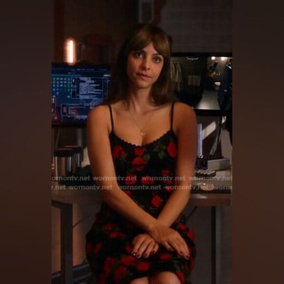 BCBGmaxazria Stunning Rose Knit Jacquard Dress Small - Picture 6 of 10